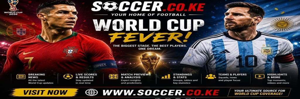 Soccer.co.ke — World Cup fever. Your home of football. Visit www.soccer.co.ke
